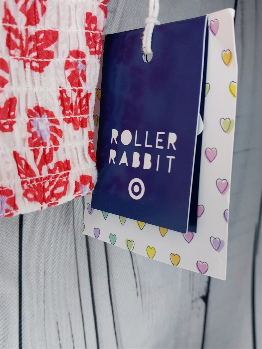 Roller Rabbit x Target Smocked Peplum Coquette Floral Boho Chic Crop Tank Top - Picture 5 of 7